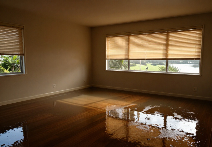 Water damage in an Enmore retail shop before restoration